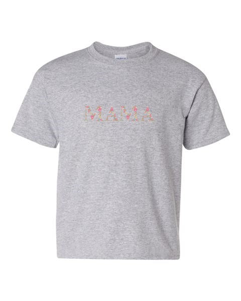 Embroidered Mama Floral Pink