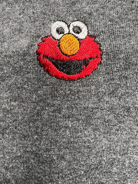 Embroidered Personalized Teacher Sweatshirt w/Elmo on sleeve - Palm Tree Stitching & Design