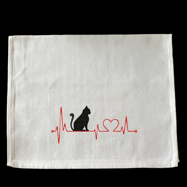 Embroidered I Love Cats