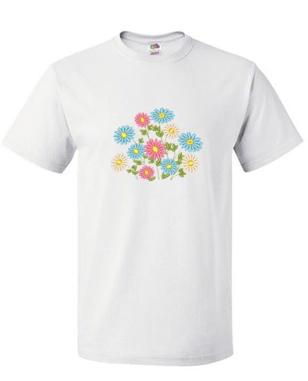 Embroidered Spring Flowers