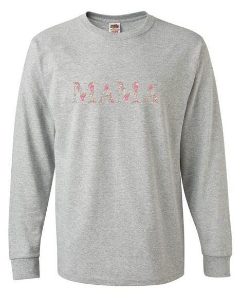 Embroidered Mama Floral Pink