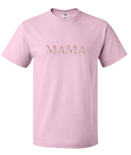 Embroidered Mama Floral Pink