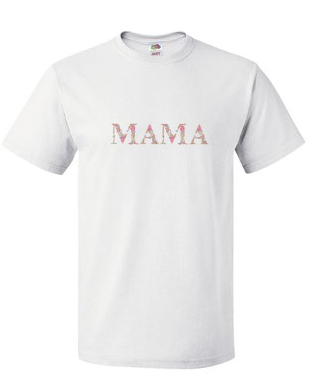 Embroidered Mama Floral Pink