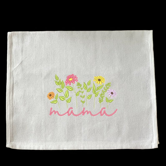 Embroidered Mama Among Daisys