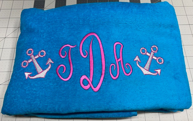 Embroidered Personilized Beach Towel