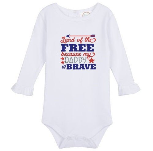 Embroidered Brave Daddy - Palm Tree Stitching & Design