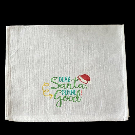 Embroidered Dear Santa.... - Palm Tree Stitching & Design