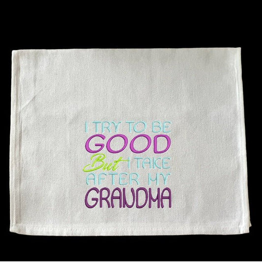 Embroidered Grandmas Are The Best - Palm Tree Stitching & Design