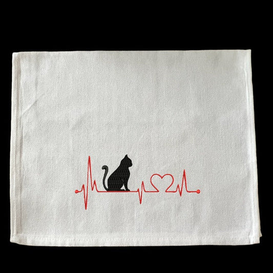 Embroidered I Love Cats - Palm Tree Stitching & Design