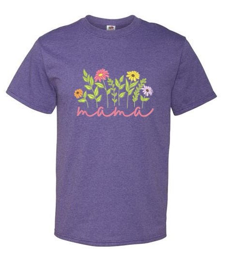 Embroidered Mama Daisy's - Palm Tree Stitching & Design