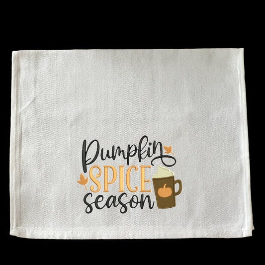 Embroidered Pumpkin Spice Coffee - Palm Tree Stitching & Design
