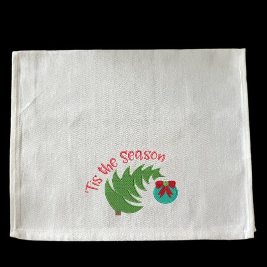Embroidered Tis the Season - Palm Tree Stitching & Design