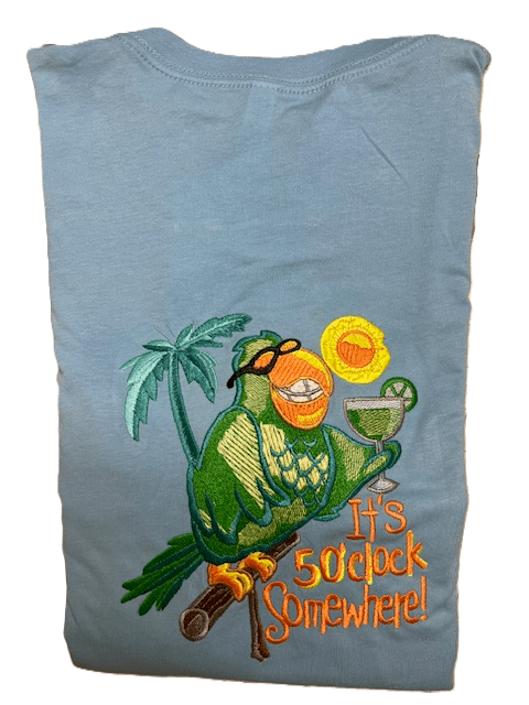 It's 5 O'clock! - Palm Tree Stitching & Design