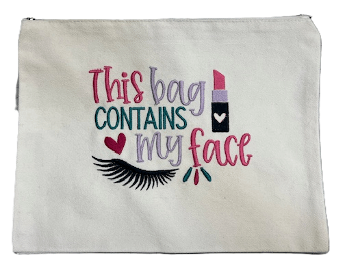 Make-up or Toiletry bags - Palm Tree Stitching & Design