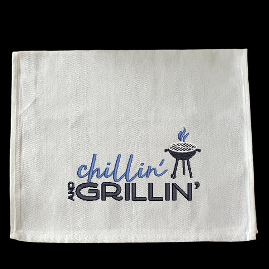 Embroidered Chillin' and Grillin'