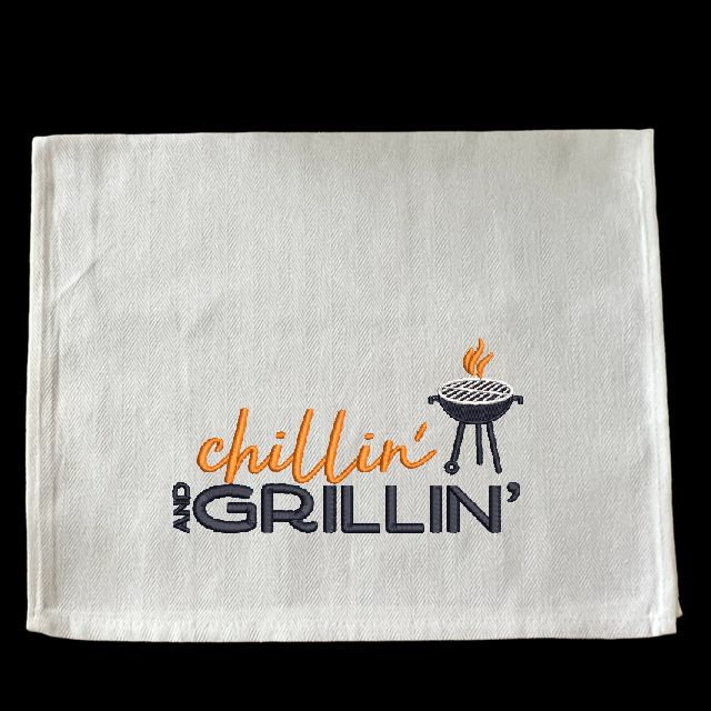 Embroidered Chillin' and Grillin'