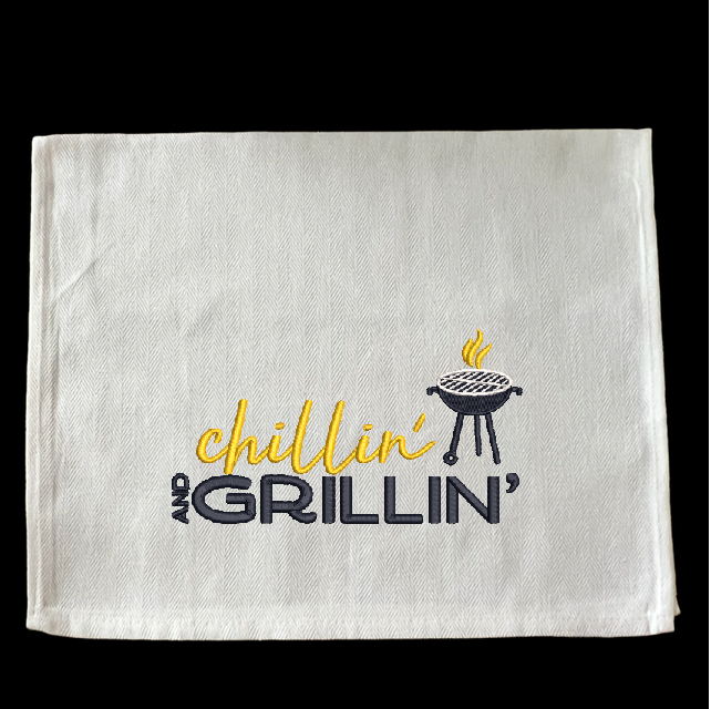 Embroidered Chillin' and Grillin'