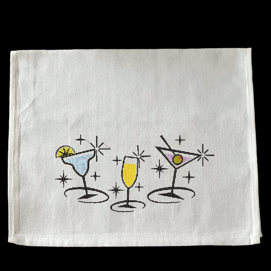Embroidered Cocktails - Palm Tree Stitching & Design