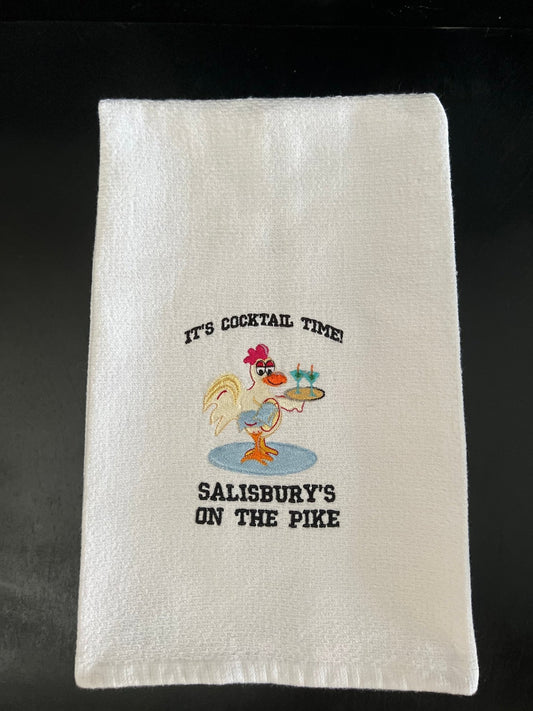 Embroidered It's Cocktail Time - Palm Tree Stitching & Design
